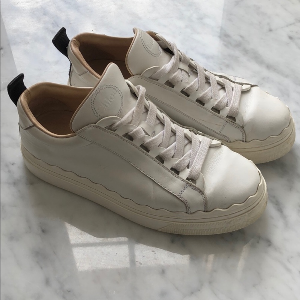 CHLOE WHITE SNEAKERS 36